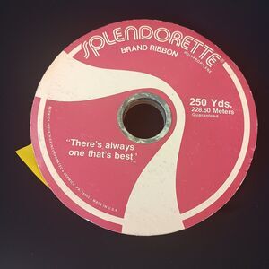 Vintage Splendorette Ribbon Daffodil Yellow PARTIALLY USED Polypropylene 250 Yd